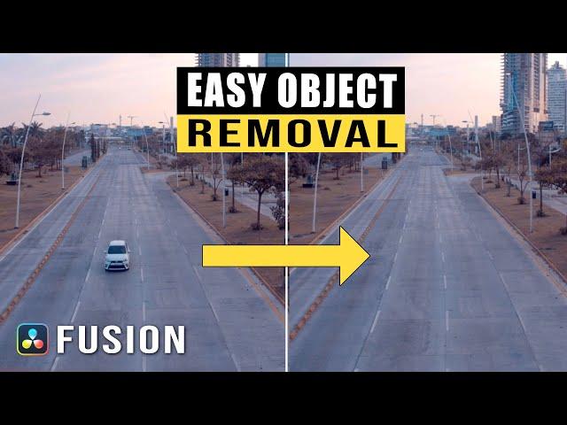 How to easily remove an object in Davinci Resolve Fusion