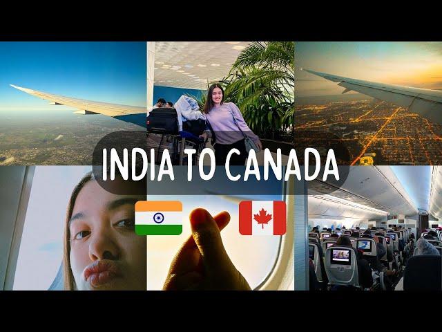 India to Canada  Vlog | First International Flight - Air Canada | International Student Canada