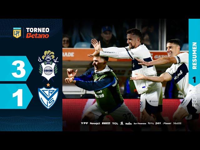 GIMNASIA 3 - 1 VÉLEZ | Resumen del partido | #TorneoBetano 2024