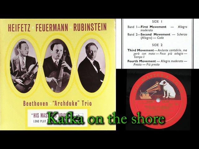 Beethoven: Piano Trio No 7 "Archduke" - I (Rubinstein, Heifetz, Feuermann)