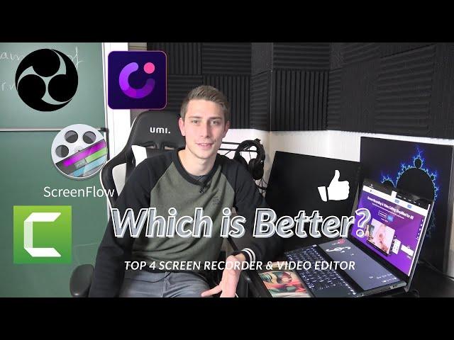 DemoCreator vs Camtasia vs ScreenFlow vs OBS: Which is More Suitable for You?