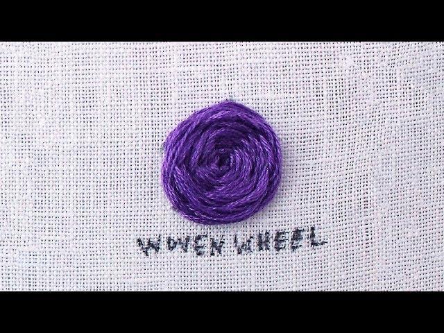 How to do a Woven Wheel Stitch