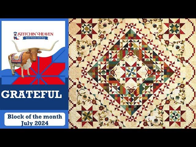 Grateful Block of the Month July 2024