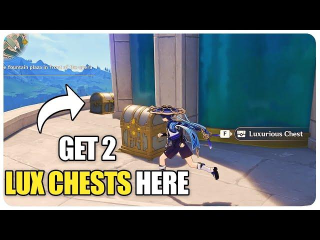 You Can Get 2 Luxurious Chests By Climbing Here In Fontaine City | Genshin Impact.