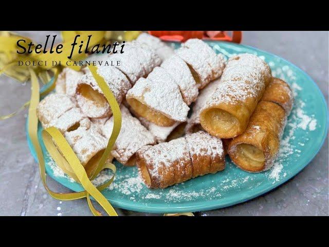 STELLE FILANTI DOLCI DI CARNEVALE CON SOLO 3 INGREDIENTI