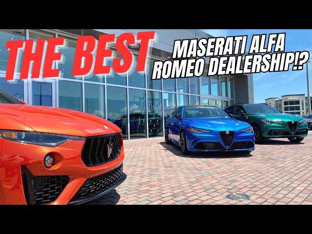 The Best Maserati Alfa Romeo Dealership I've Ever Seen CRAZY Inventory