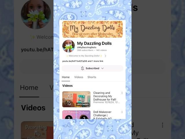 @MyDazzlingDolls channel edit!️️️ #doll