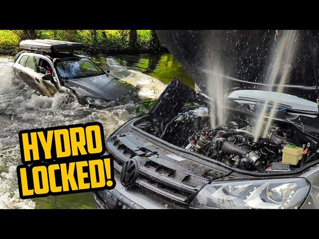 HYDROLOCKED  THIS IS WHY YOU NEED A SNORKEL!  3.0 TDI VW TOUAREG 7P