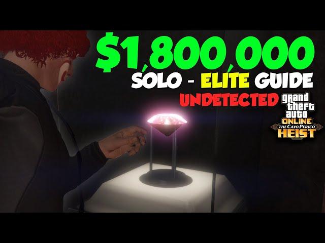 GTA Online Cayo Perico Heist SOLO Elite Challenge Stealth Guide - $1,787,213