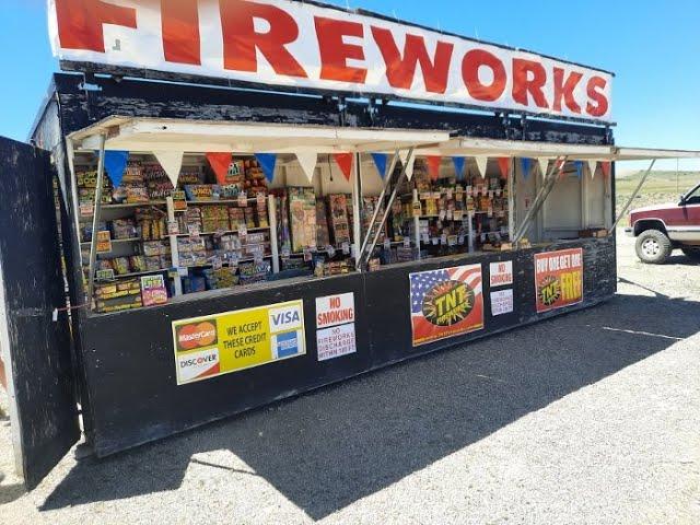 A look at a TNT Fireworks stand in Wyoming, where all types of fireworks are legal!