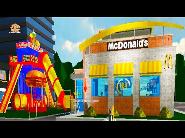 Working At McDonalds Fast Food Restaurant - Cookie Swirl C Roblox Game Video