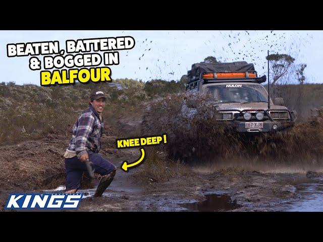 Beaten, Battered & Bogged! Shauno and Graham Tackle Tassie's Balfour Track! 4WD Action #283