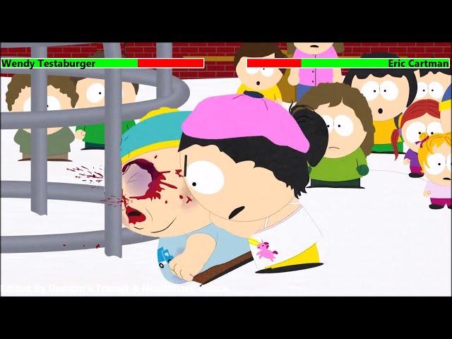 Wendy Testaburger vs. Eric Cartman with healthbars