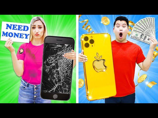 Rich Student Vs Broke Student Funny Situations | 8 Rich Popular & Poor Nerd Students At School