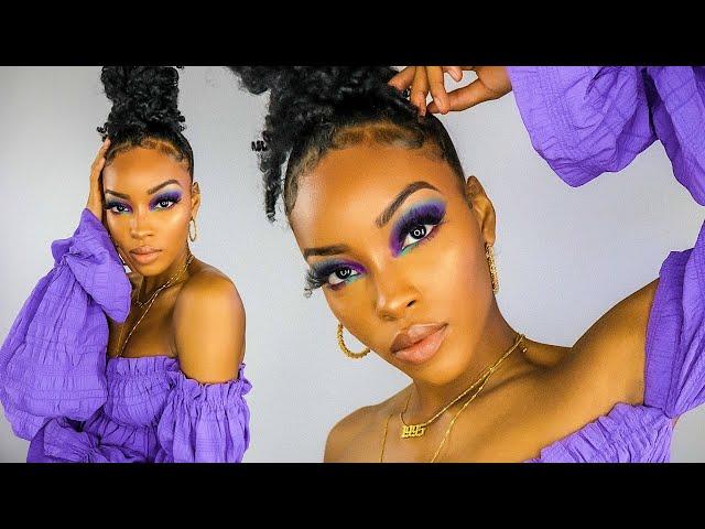 ANOTHER FULL FACE USING ONLY BLACK OWNED MAKEUP | Slim Reshae