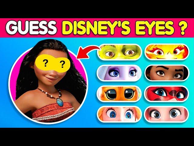  Guess the Eyes  of Disney Characters - Quiz for Disney Lovers!