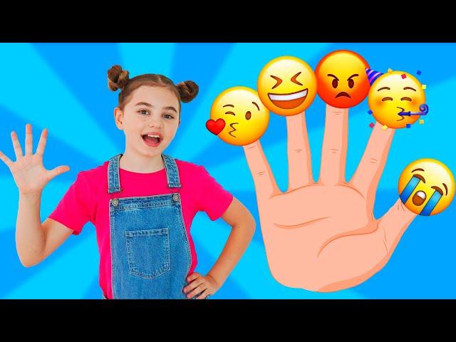 Finger Family Emoji Song + More | Poli and Nick Kids Songs