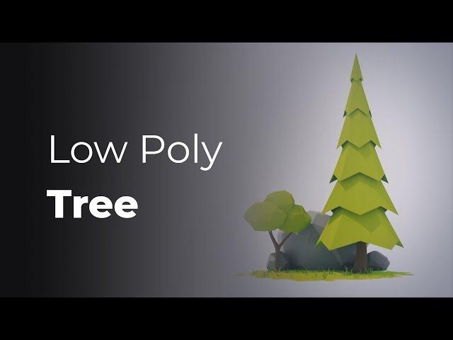 How to make a low poly tree in Blender 2.8