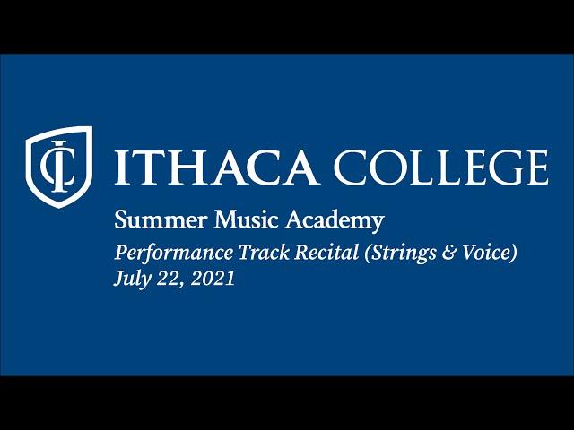 IC SMA 2021: Performance Track Recital (Strings and Voice)