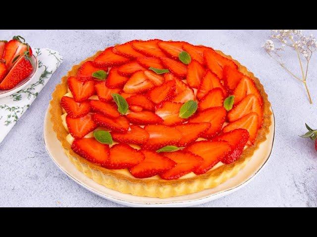Strawberry pie: creamy and crunchy, you will prepare a dessert with a unique taste!