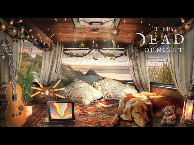 Bohemian Caravan Ambience  | Spring/Summer Beach Vibes | Ocean, Dog Snoring w/ Music Option