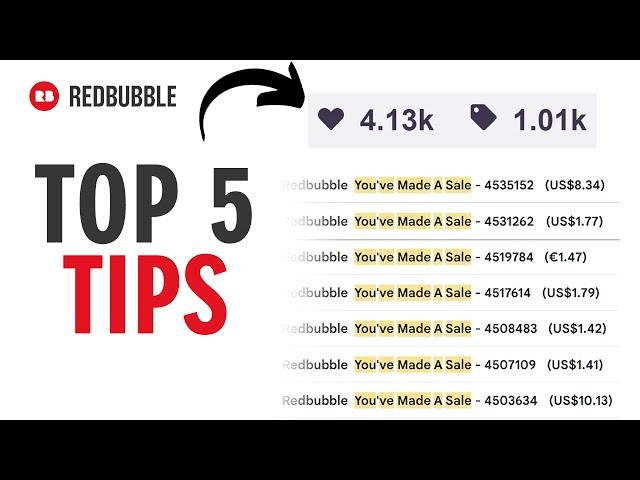 5 Redbubble Tips That Made Me 1000 Sales | Boost Your Store