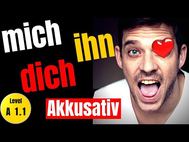 German Personal Pronouns in Akkusativ with Examples | mich (me), dich (you) | YourGermanTeacher