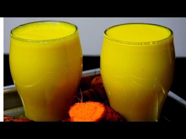 Turmeric milk-Golden Milk-How to make turmeric milk by Foodship