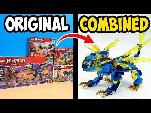 I Combined FOUR Ninjago Dragons! | LEGO Ninjago Building Challenge