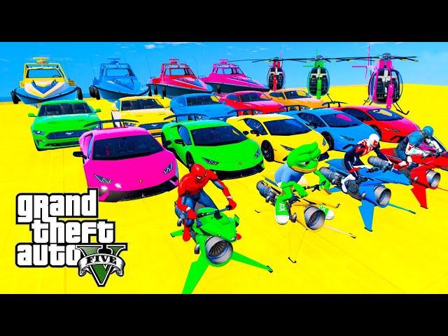 GTA V Epic New Stunt Race For Car Racing Challenge by Trevor