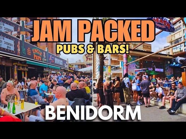 Benidorm - JAM PACKED Pubs & Bars Everywhere!┃Strip, Levante & Derramador