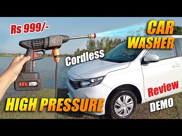 Best Portable Cordless Pressure Washer For Car Bike Washing | Battery Powered pressure washer review