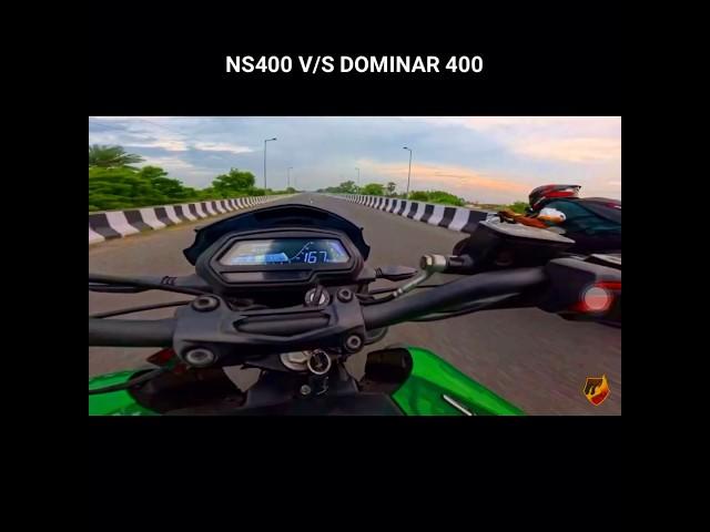 PULSAR NS 400 Vs DOMINAR 400 | DRAG RACE #shorts #automobile #viral #superbike