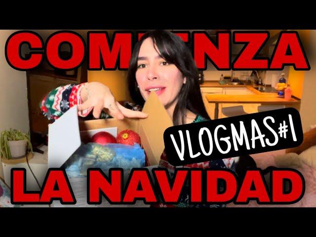 VLOGMAS 2024: ESTO EMPIEZA!! | PONIENDO EL ÁRBOL DE NAVIDAD Y DECORANDO LA CASA |DÍA 1