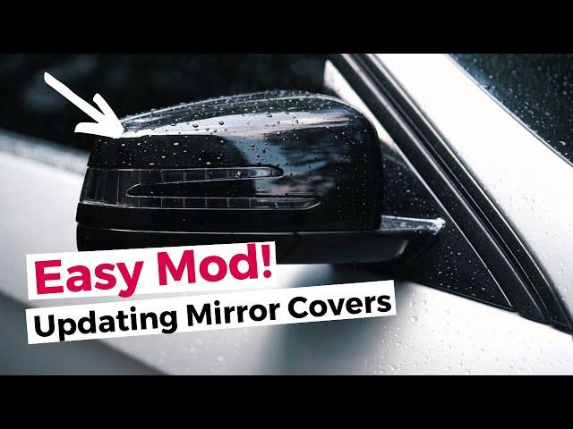 Replacing side mirror cover on car! Mercedes Benz E-Class W212 gets proper Gloss Black Side Mirrors