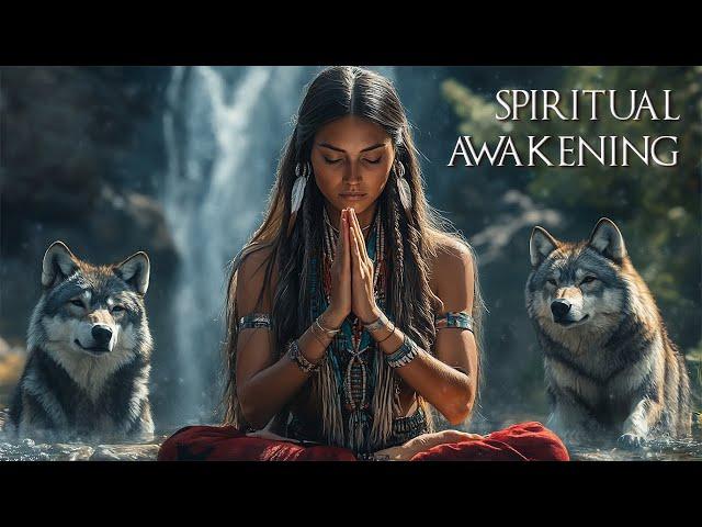 Spiritual Awakening - Native American Flute Healing - Meditation in Harmony with the Wolf Spirit