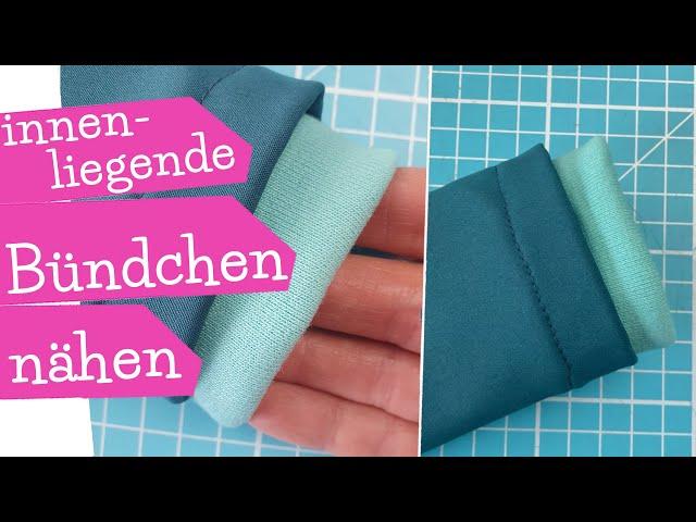 innenliegende Bündchen nähen | Tutorial verdeckte Bündchen | DIY Nähanleitung | mommymade