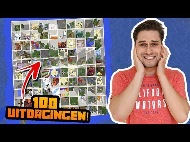 100 Bizarre Minecraft Uitdagingen! 