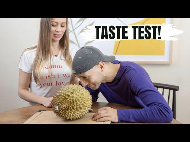 DURIAN TASTE TEST - THE WORLD'S STINKIEST FRUIT