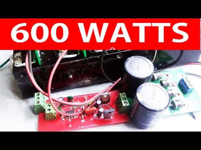 600 Watts SUBWOOFER AMPLIFIER PRACTICAL DEMONSTRATION