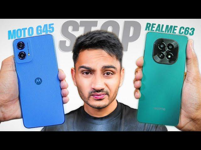 Motorola G45 5G vs Realme C63 5G - Who's the True Budget King? 