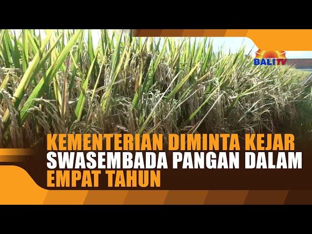 KEMENTERIAN DIMINTA KEJAR SWASEMBADA PANGAN DALAM EMPAT TAHUN