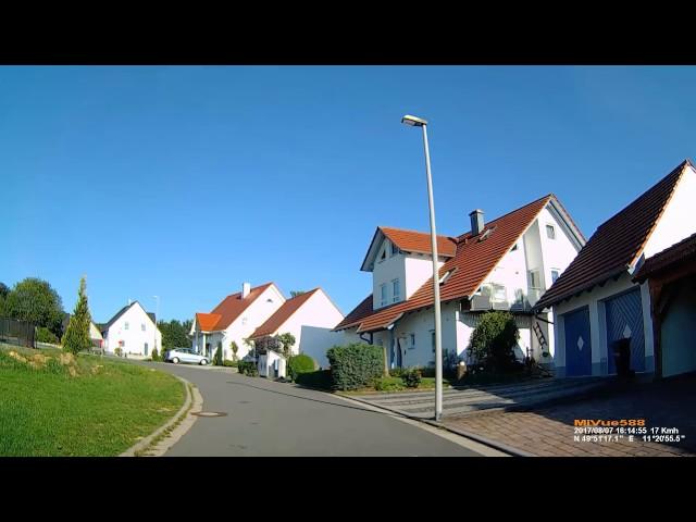 D: Waischenfeld. Landkreis Bayreuth. Fahrt von Zeubach bis Siedlung hinter Freibad. August 2017