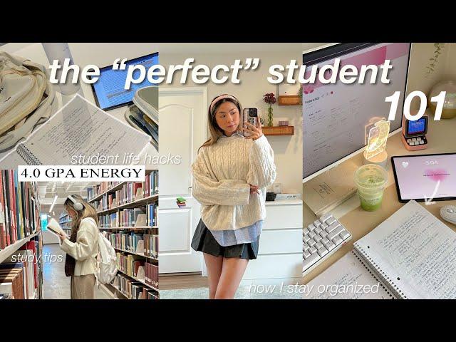 BECOME THE PERFECT STUDENT  how to stay organized| study habits |self discipline| cute accessories