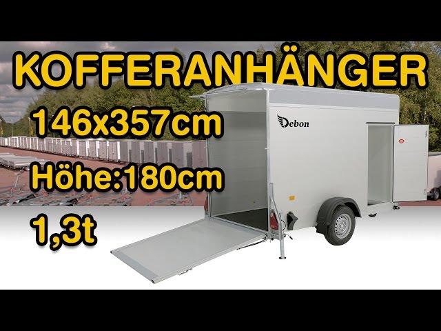 Kofferanhänger/Motorradanhänger CHEVAL LIBERTE Cargo Alu +Polybug +Tür KOCH PKW Anhänger