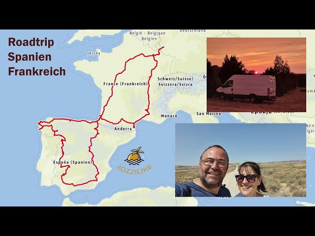 Roadtrip Spanien Frankreich | Vanlife | Reisevlog | JOZZILIKE