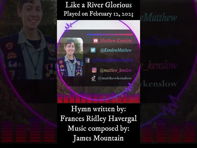 Like A River Glorious #hymn #hymns #piano #church #churchhymns #churchsongs #songs #music #shorts