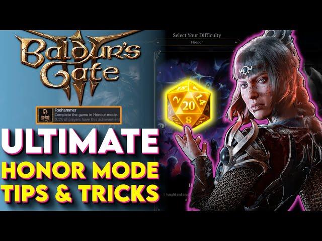 Ultimate HONOUR Mode Guide In Baldurs Gate 3! – BG3 Honour Mode Tips And Tricks You Need To Know