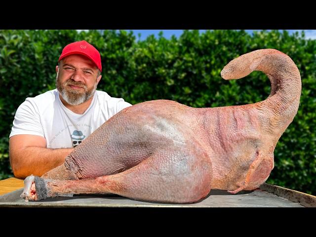 Cooking A Whole Huge Ostrich in Oven! The Incredible Dish Everyone on the Internet Is Talking About