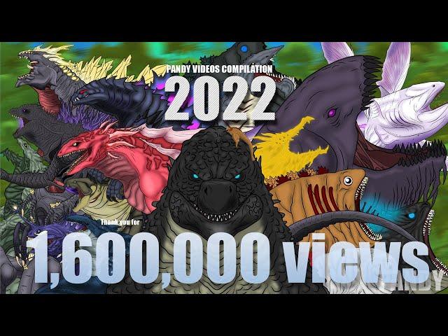 GODZILLA Cartoons PANDY | Complilation Video 2022 : All Monster Fusion Battle!